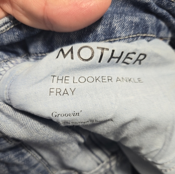 Mother The Looker Ankle Fray Jeans In Groovin' Color Sz 25 - Picture 12 of 15